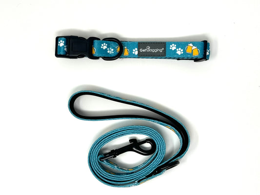 Barks for Beers Collar and Leash Set